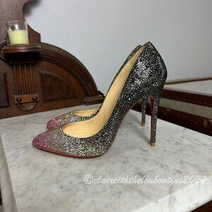 Christian Louboutin Follies Strass Degrade 100 Version "Bonbon" size 36